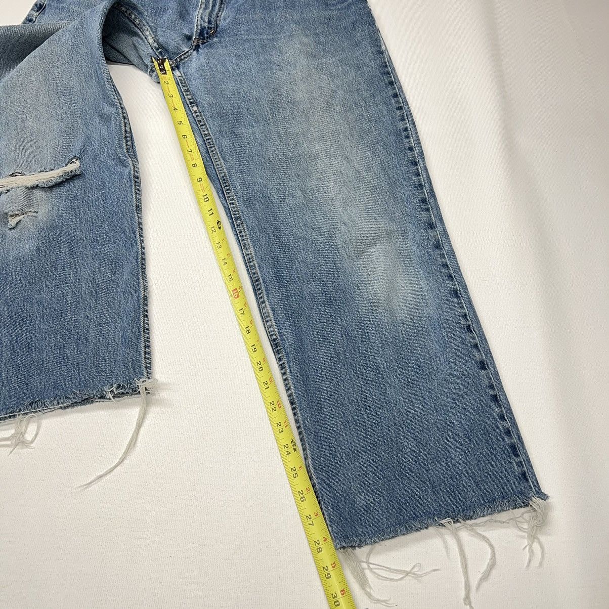 Levi's × Vintage VTG Levis 550 Jeans Blue Cropped Relaxed Fit Denim Baggy Size US 38 / EU 54 - 21 Thumbnail