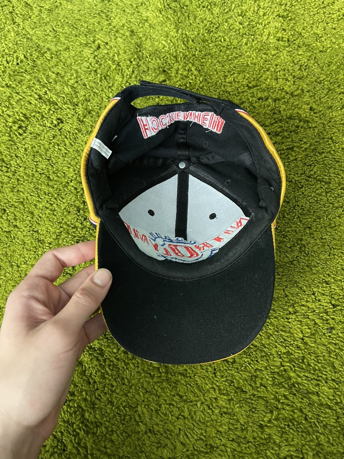Vintage 🔥 Y2K style racing fire flame pattern cap Size 32 - 6 Thumbnail