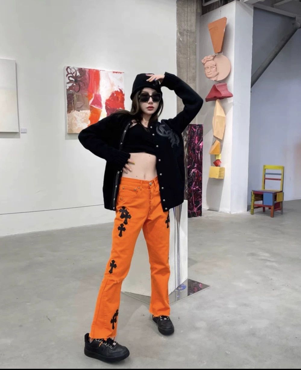 Vintage Vintage 1994 Levis 501 Orange USA Size 27" / US 4 / IT 40 - 1 Thumbnail
