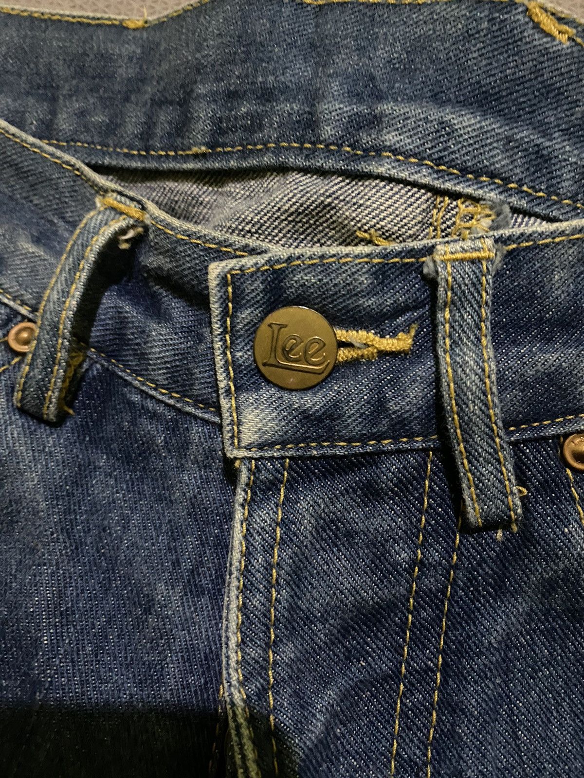 Japanese Brand × Lee × Vintage Lee jeans embroidery buckle denim Size US 32 / EU 48 - 7 Thumbnail