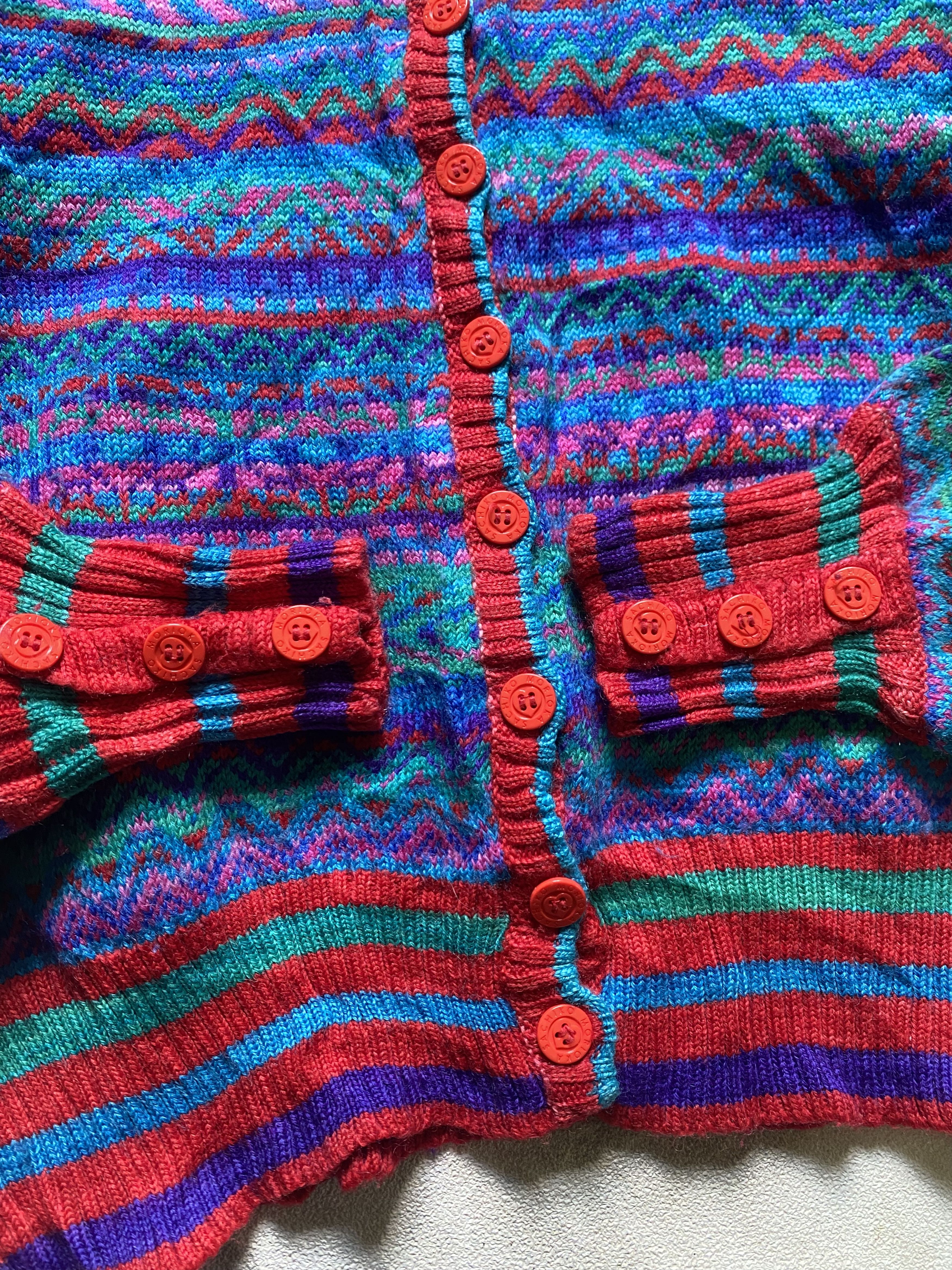 Japanese Brand Vintage hand knit Japanese Cardigan By Morioka Sachiko Size S / US 4 / IT 40 - 4 Thumbnail