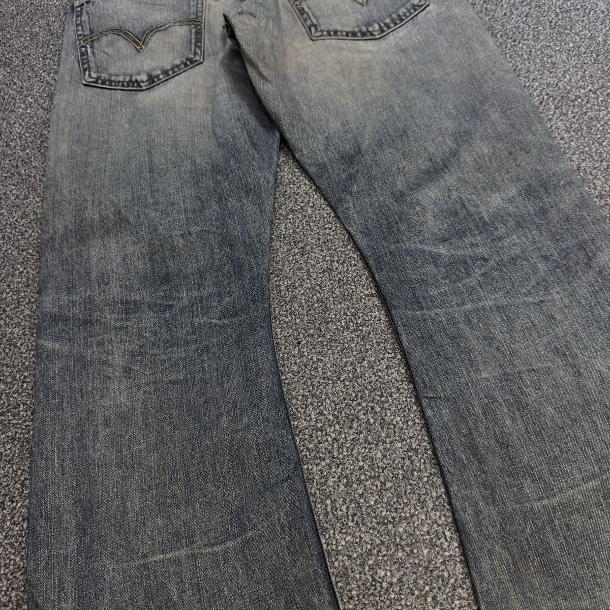 If Six Was Nine Archives ‼️ Flared Sick Levis 507 Heavy Fade Washed Denim Y2K Size US 32 / EU 48 - 10 Thumbnail