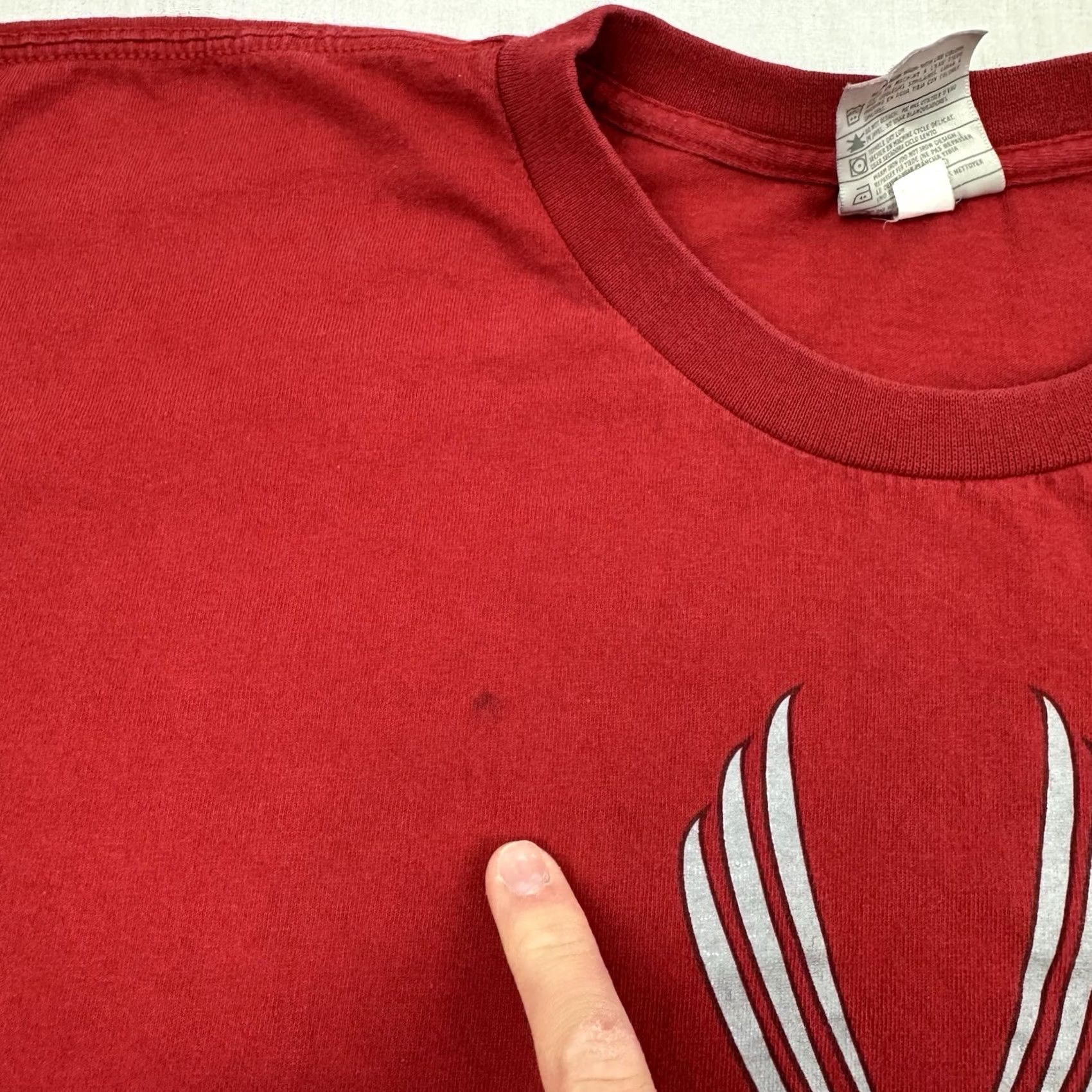 Nike VINTAGE Nike Flight T Shirt Adult 2XL Athletics Sports Y2K Red Crew Neck Short Sleeve Boxy Mens Size US XXL / EU 58 / 5 - 4 Thumbnail