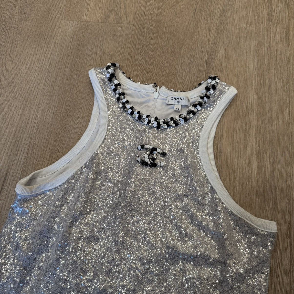 Chanel Chanel Sequin Tank Top Size S / US 4 / IT 40 - 2 Thumbnail
