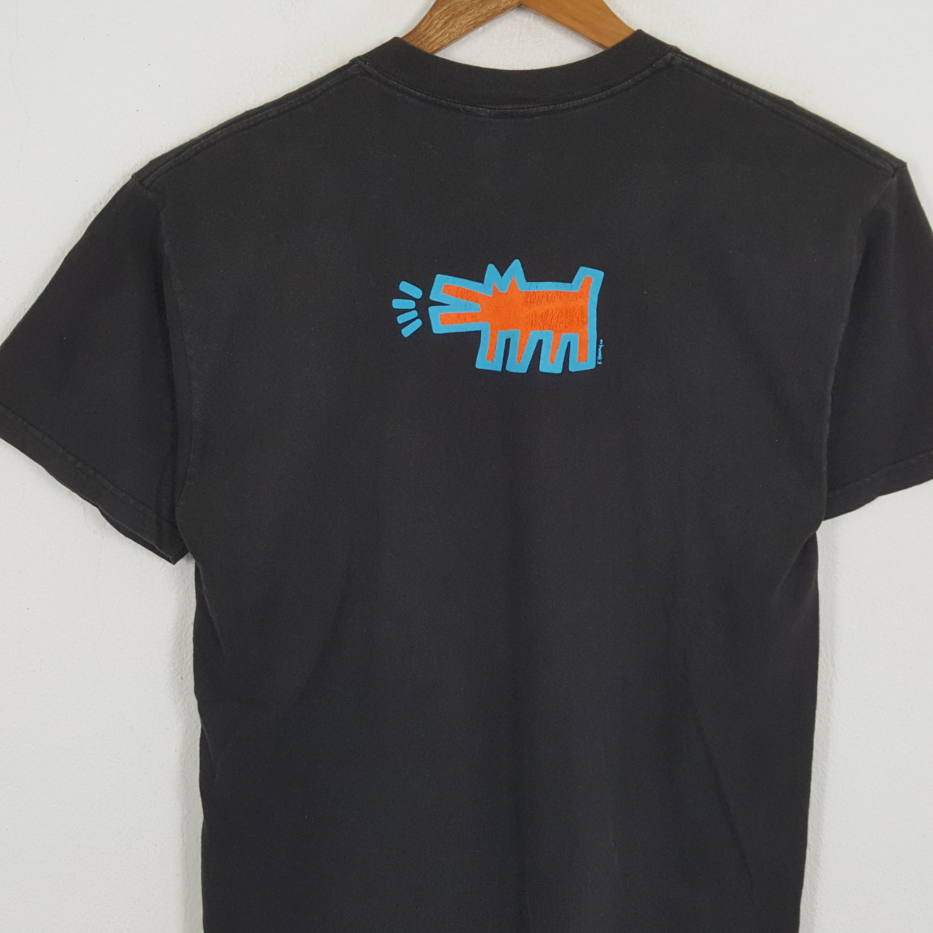 Keith Haring × Vintage Vintage KEITH HARING American Art Artist Promo T-Shirts Size US L / EU 52-54 / 3 - 4 Thumbnail