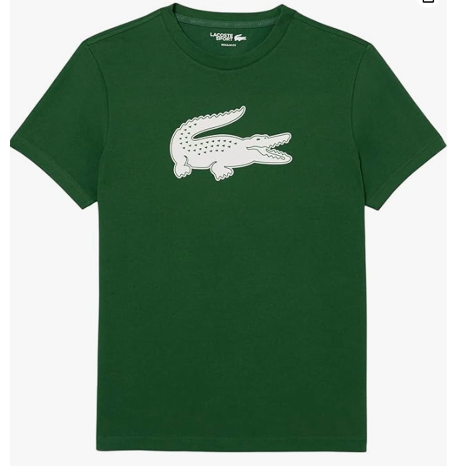 Lacoste Lacoste Regular-fit Ultra Dry Graphic T-Shirt Vert/Blanc S Size US S / EU 44-46 / 1 - 2 Thumbnail