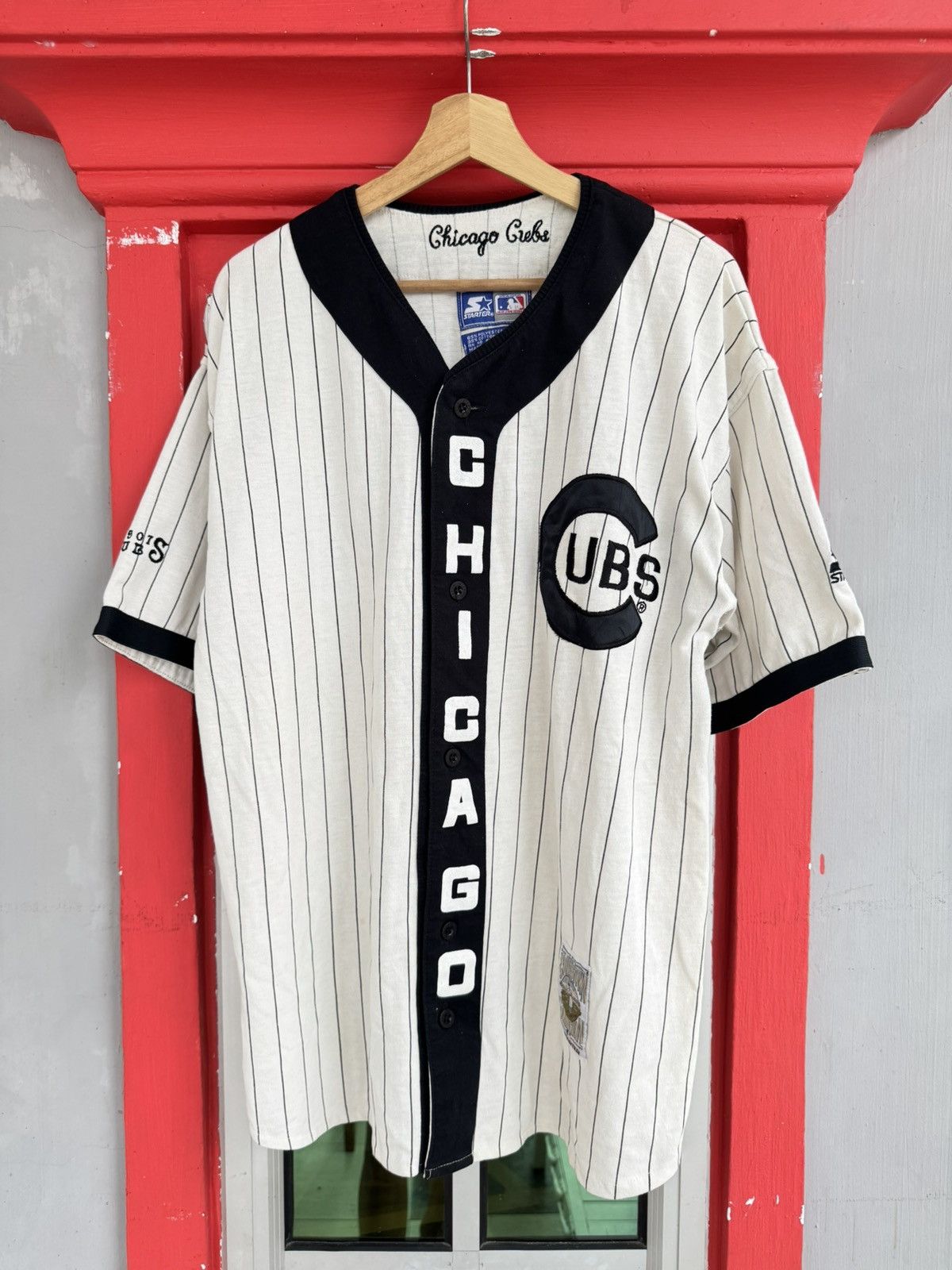 MLB Vintage 90s Starter Chicago Cubs MLB Shirt Size US M / EU 48-50 / 2 - 1 Thumbnail