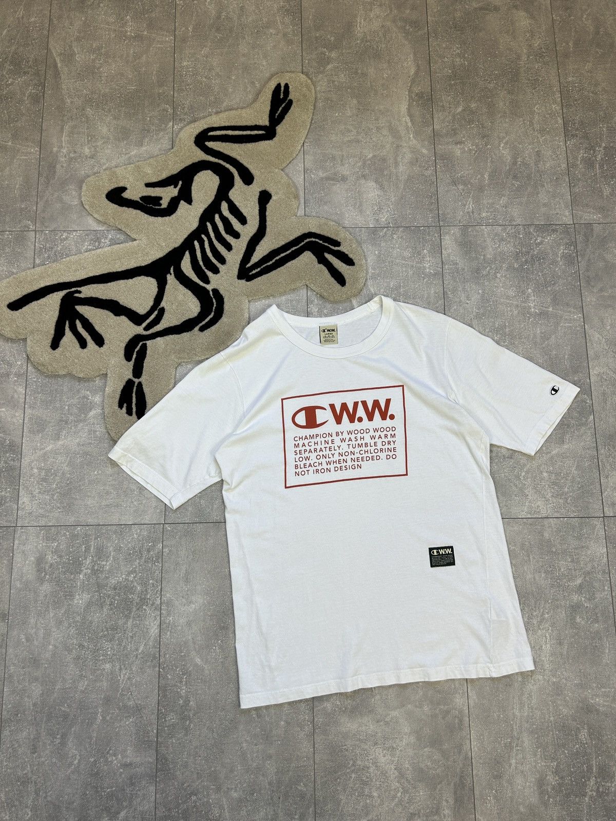 Champion Mens Wood Wood T Shirt streetwear y2k tee Size US L / EU 52-54 / 3 - 1 Thumbnail