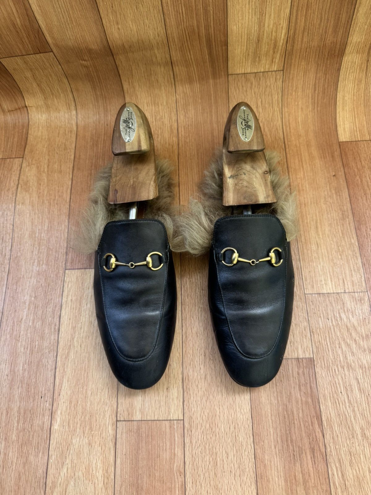 Gucci Gucci Princetown Fur mules Size US 7 / EU 40 - 2 Thumbnail