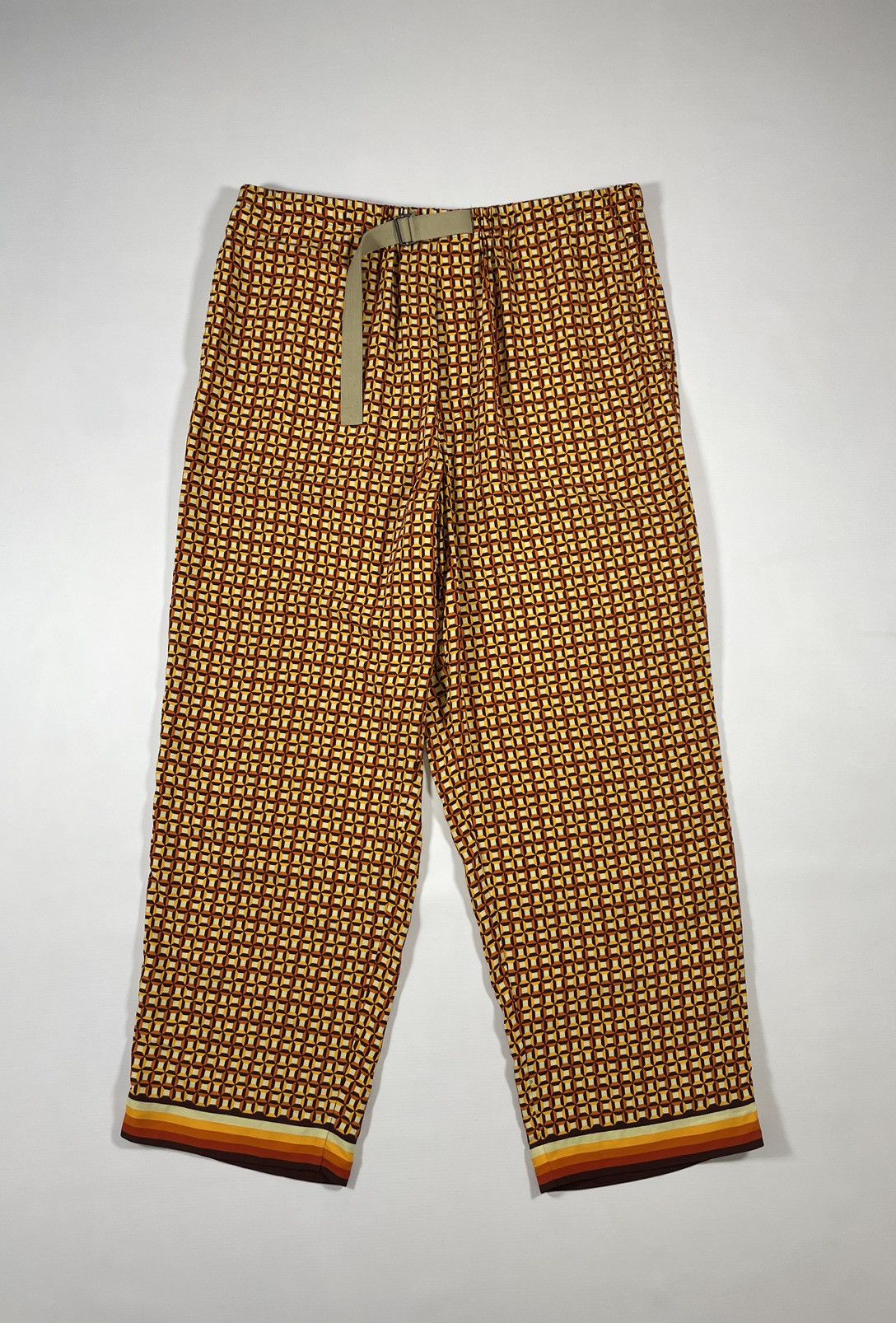 Dries Van Noten 70s Print Wide Leg Utility Trousers Size US 36 / EU 52 - 2 Thumbnail