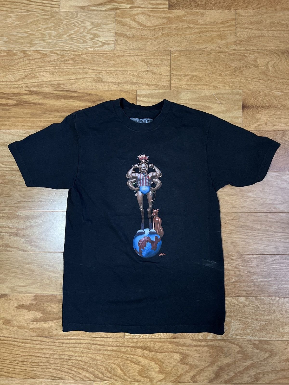 トップス Travis Scott  UTOPIA Is In Boston Tee II Travis Scott x KAWS Utopia II Tee Black Men's - SS23 - US