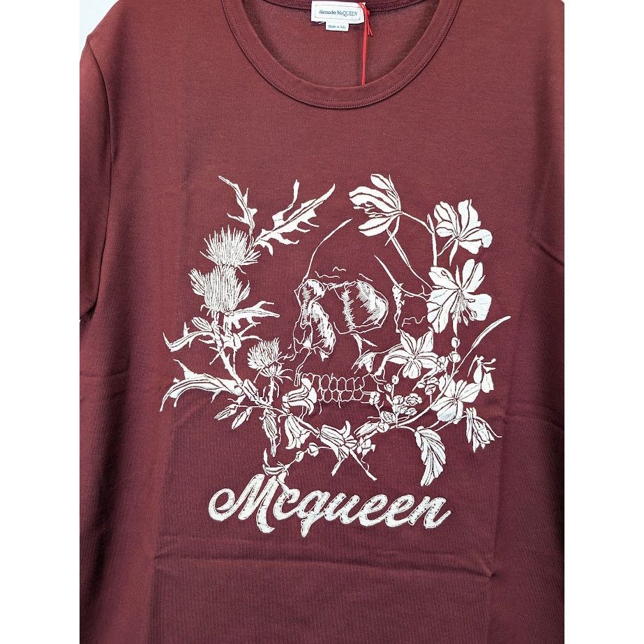 Alexander McQueen o1rshd1 Short Sleeve T-Shirt in Burgundy XL Size US XL / EU 56 / 4 - 5 Thumbnail