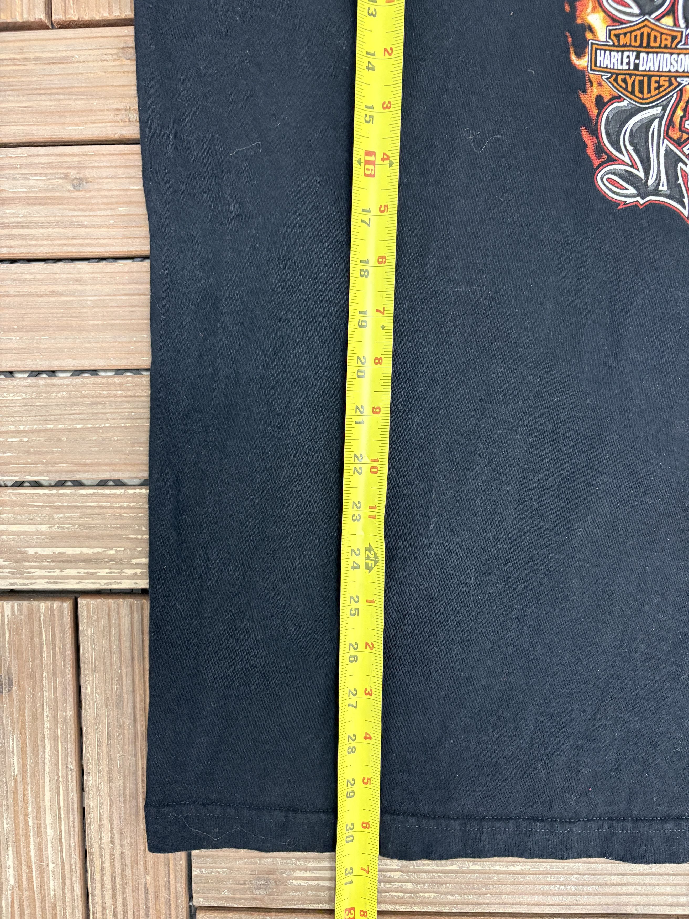 Harley Davidson Harley Davidson Battle Creek, Michigan Vintage Black Tee Size US XL / EU 56 / 4 - 8 Thumbnail