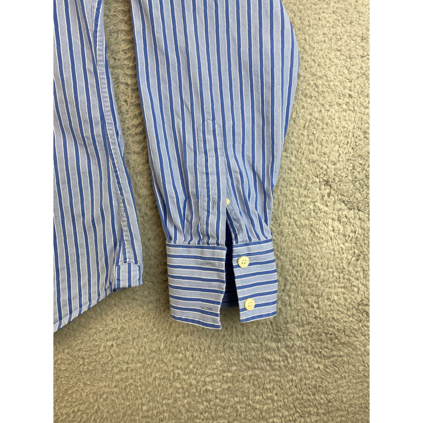 Abercrombie & Fitch Abercrombie & Fitch Mens Cotton Long Sleeve Dress Casual Striped Shirt M /83-54 Size US M / EU 48-50 / 2 - 3 Thumbnail