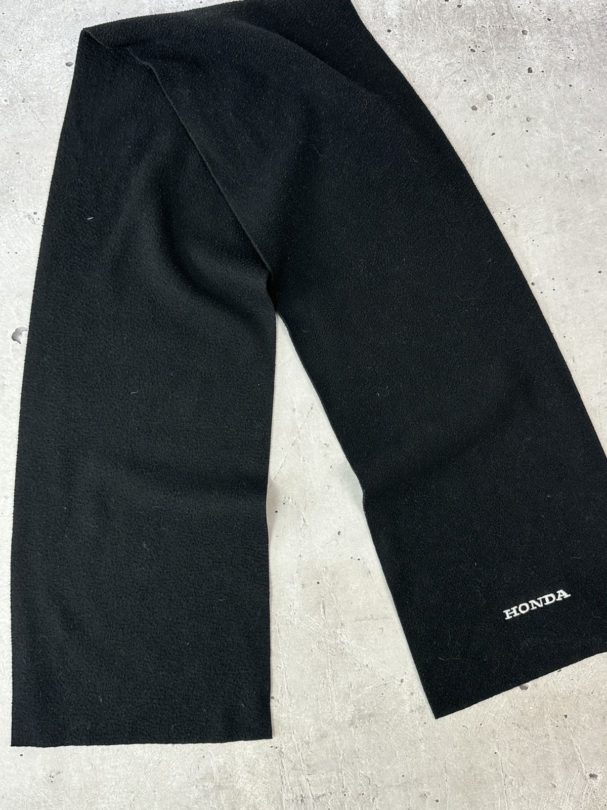 Honda Vintage Honda Black Fleece Scarf Size ONE SIZE - 4 Thumbnail