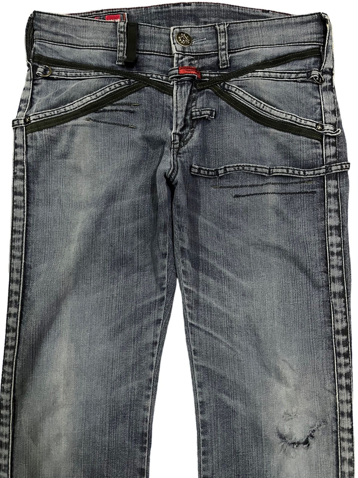 Beauty Beast × Marithe + Francois Girbaud Vintage Marithe Francois Girbaud Punk Denim Size US 31 - 2 Thumbnail