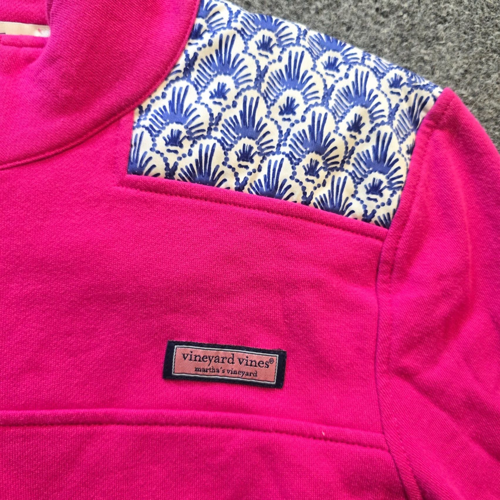Vineyard Vines Vineyard Vines Sweater Womens Size M Pink 1/4 Zip Long Sleeve Casual Preppy Pullover Womens Knit Mock Neck Regular Fit Size M / US 6-8 / IT 42-44 - 3 Thumbnail