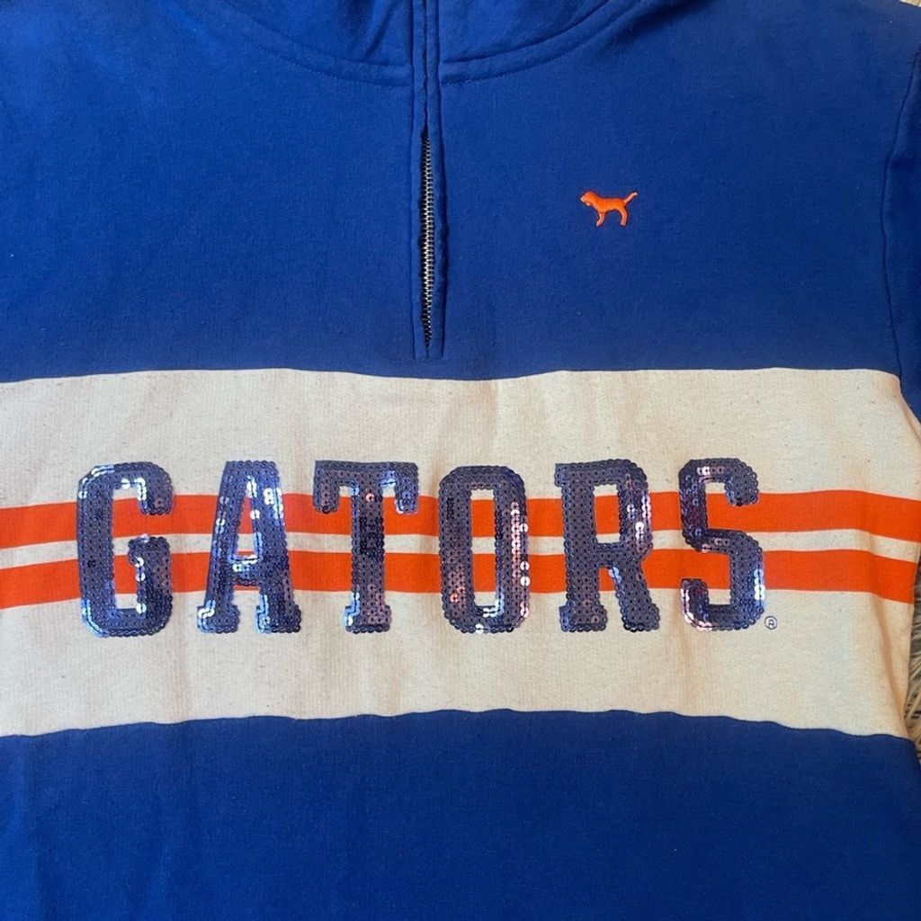 Other Florida Gators PINK brand 1/4 zip blue Sweater size XS Size XS / US 0-2 / IT 36-38 - 3 Thumbnail