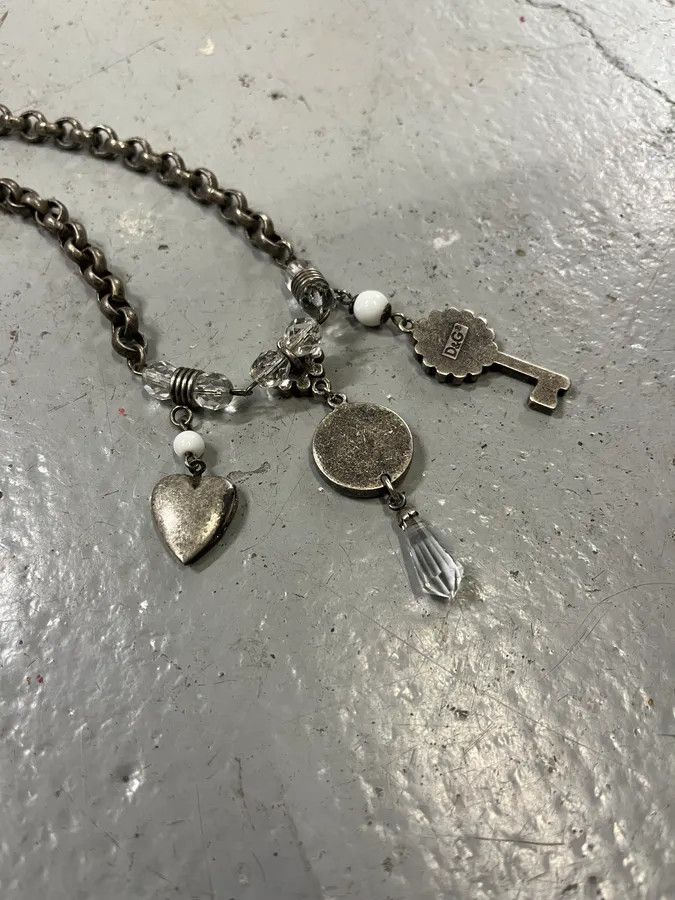 Dolce & Gabbana 2000s Dolce & Gabbana Charm Steel Necklace Size ONE SIZE - 6 Thumbnail