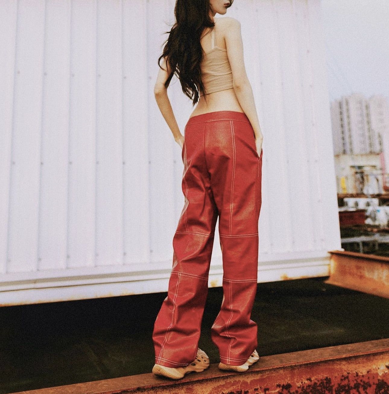 Other michelle studio leather pants Size 23" - 1 Thumbnail