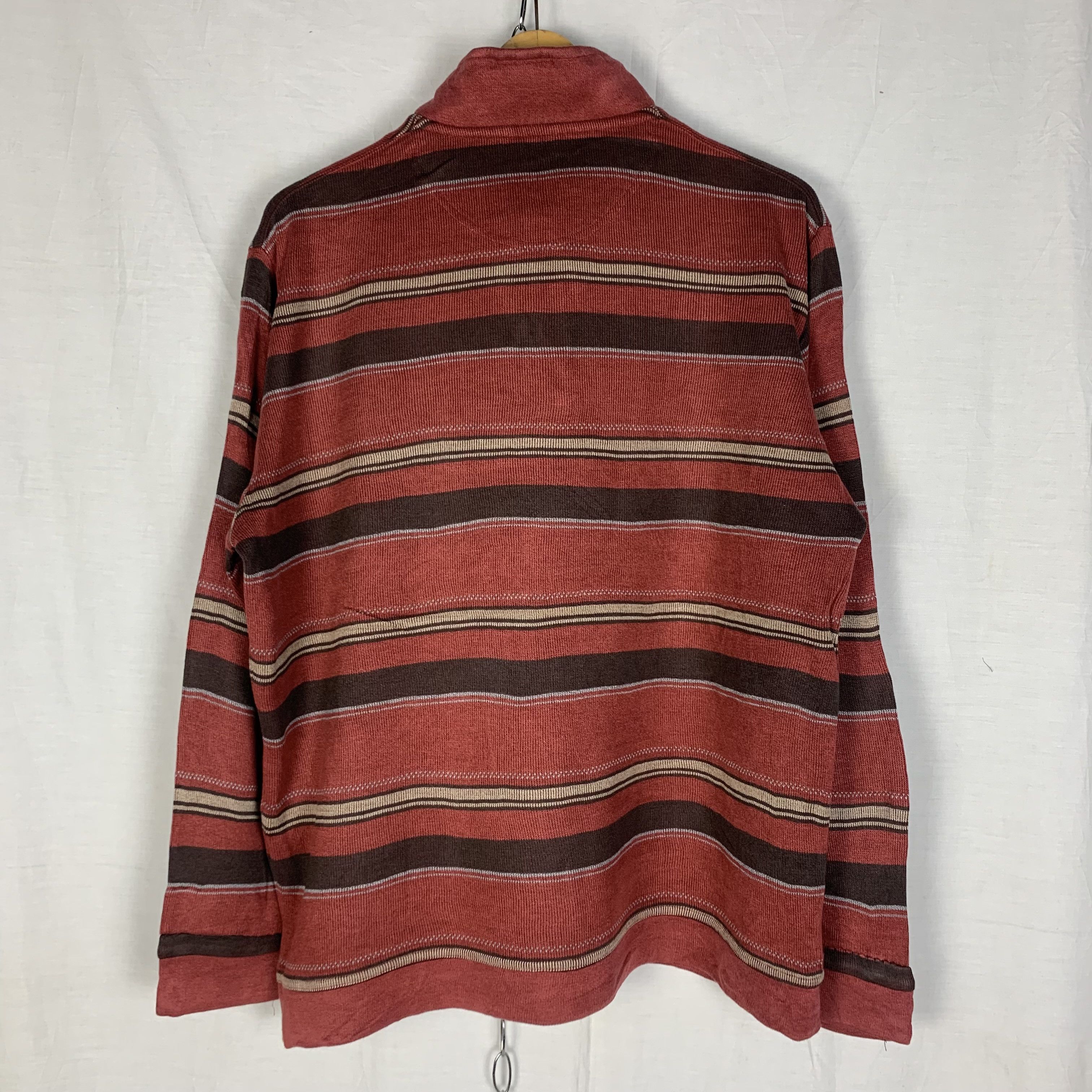 Hush Puppies Vintage Hush Puppies Halfzip Stripped Sweatshirt Sweater Size US L / EU 52-54 / 3 - 2 Thumbnail