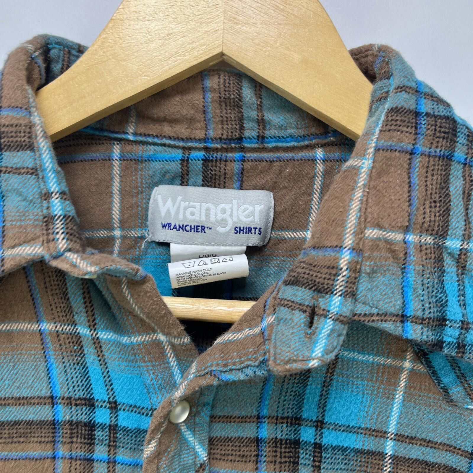 Wrangler Vintage Wrangler Western Pearl Snap Button-Up Plaid Shirt L Size US L / EU 52-54 / 3 - 4 Thumbnail