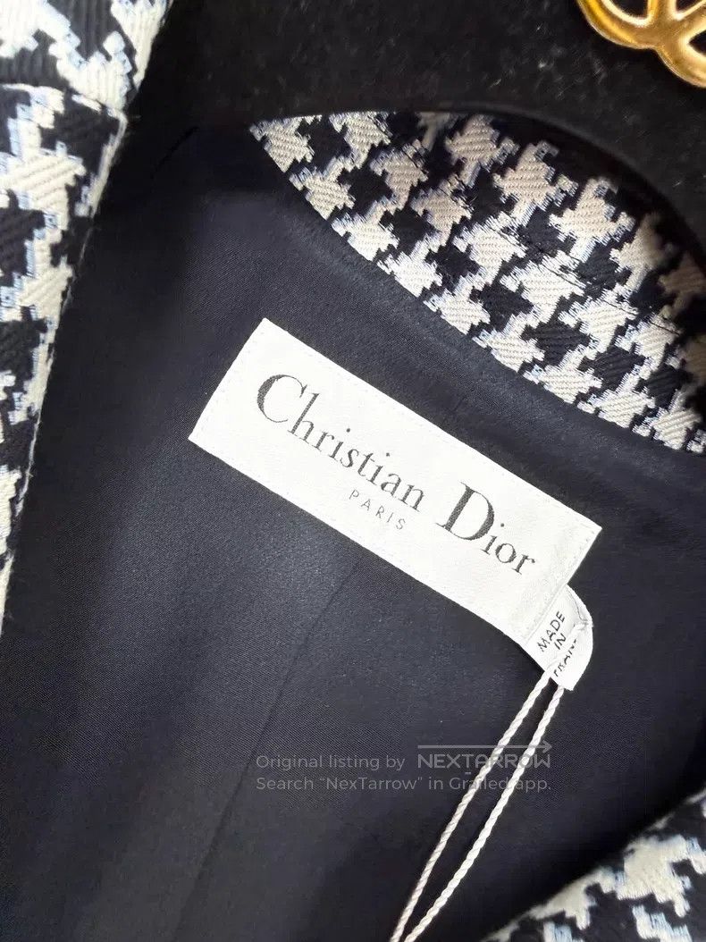 Dior Dior Thousand-bird check waisted suit jacket Size XS / US 0-2 / IT 36-38 - 5 Thumbnail