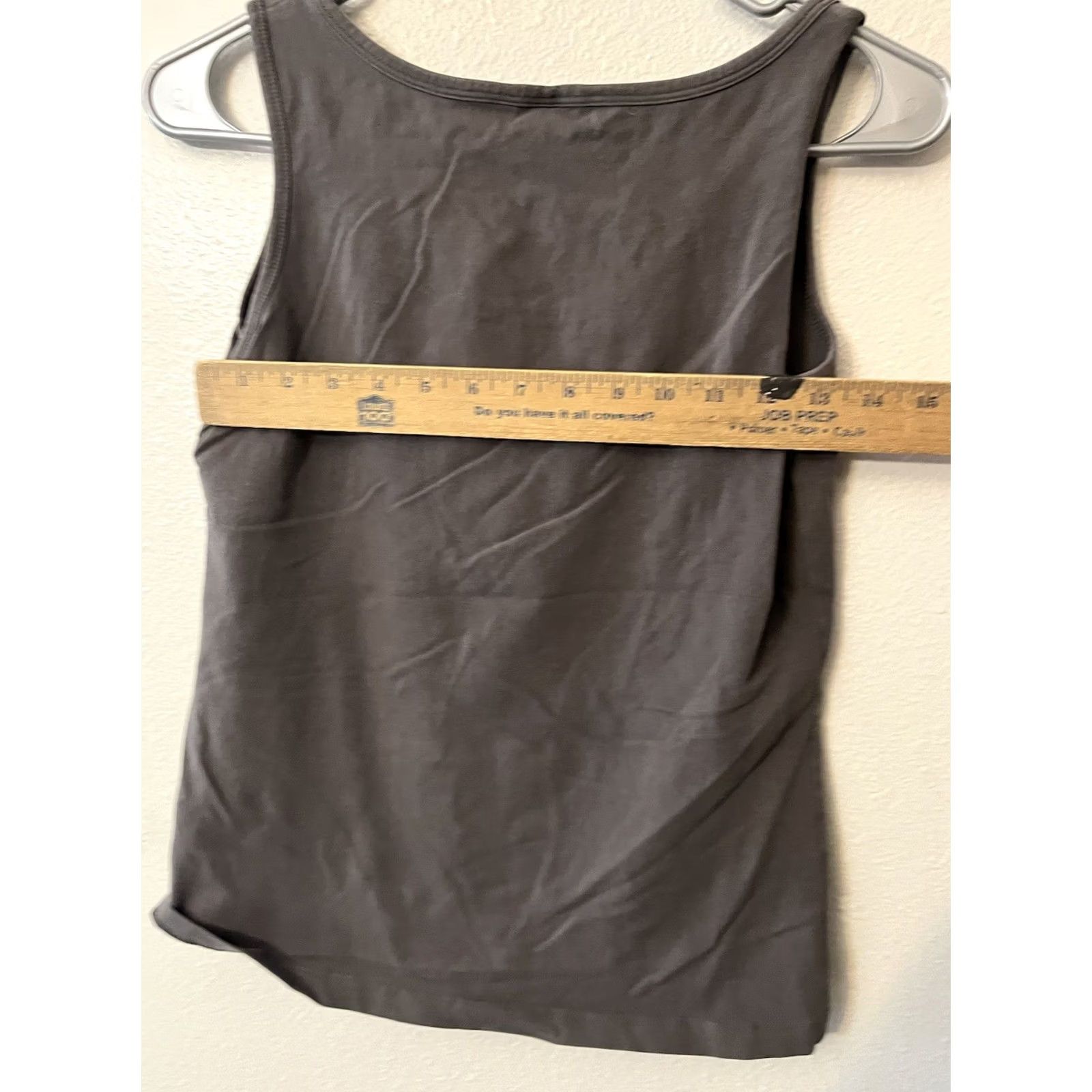 H&M H&M LOGG Tank Women Medium Gray Solid Cotton Modal Blouse Muscle Shirt Sleeveless Camisole Size M / US 6-8 / IT 42-44 - 4 Thumbnail