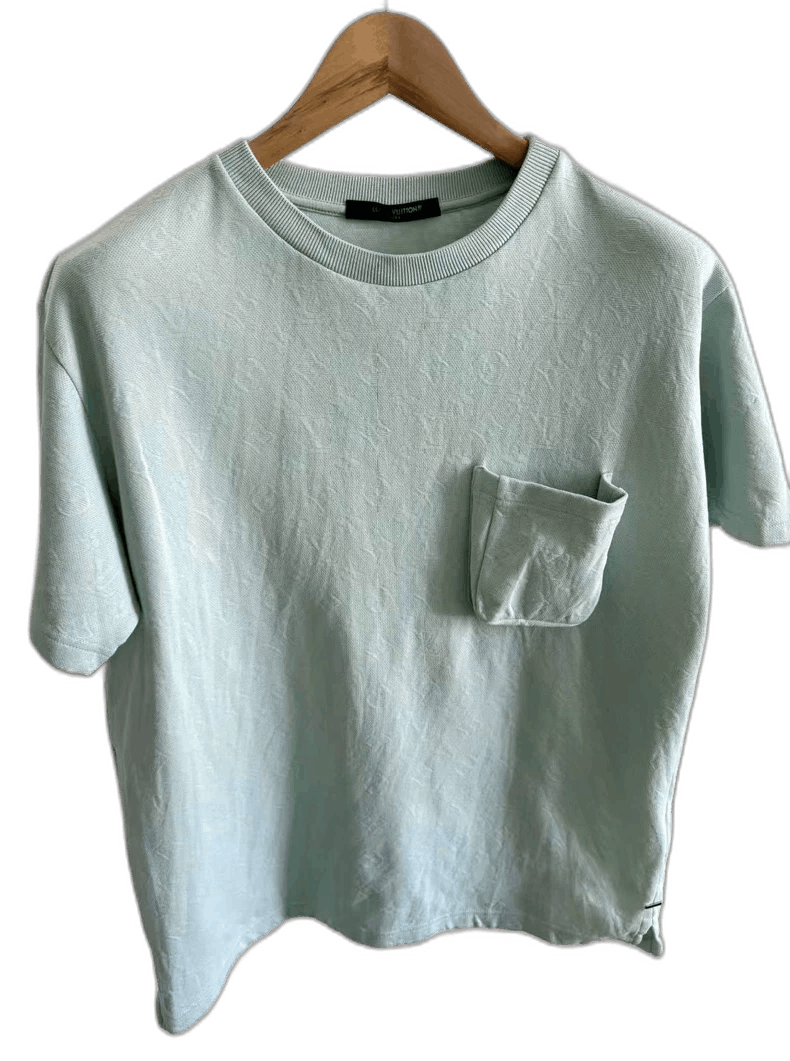 Louis Vuitton Louis Vuitton Mint Green Short Sleeve Shirt Size US M / EU 48-50 / 2 - 1 Thumbnail