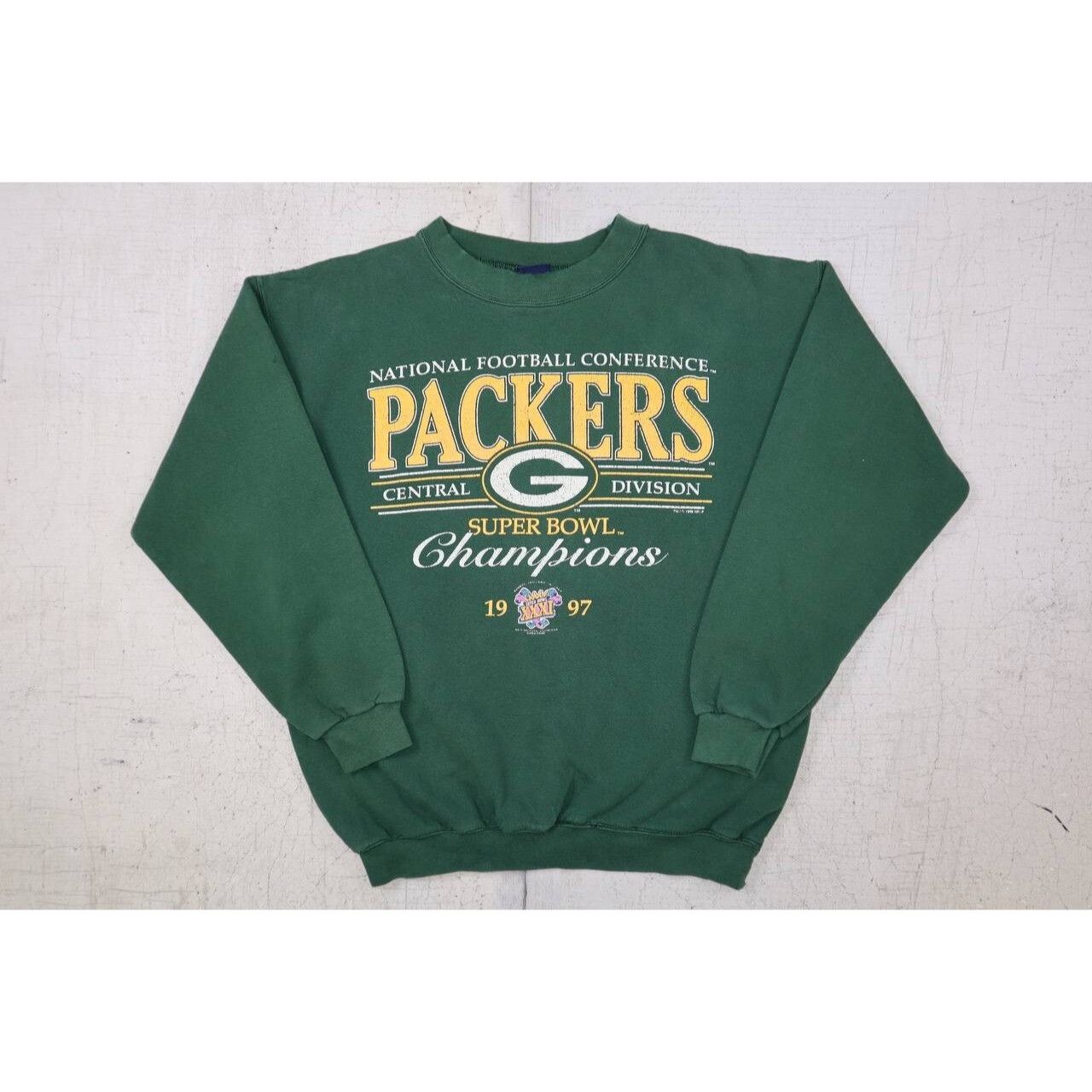 Vintage Vintage 90s Green Bay Packers NFC Champions 1997 Sweatshirt Size US L / EU 52-54 / 3 - 8 Thumbnail