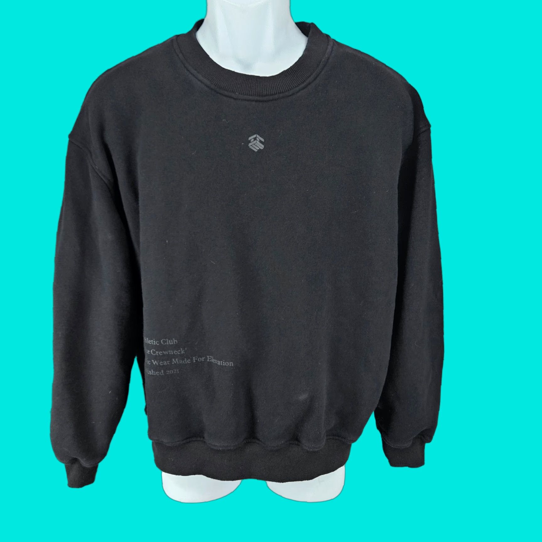 Vintage Ice Athletic Club Sweatshirt Black 100% Cotton Crewneck Logo Pullover Large L Mens Size US L / EU 52-54 / 3 - 1 Thumbnail