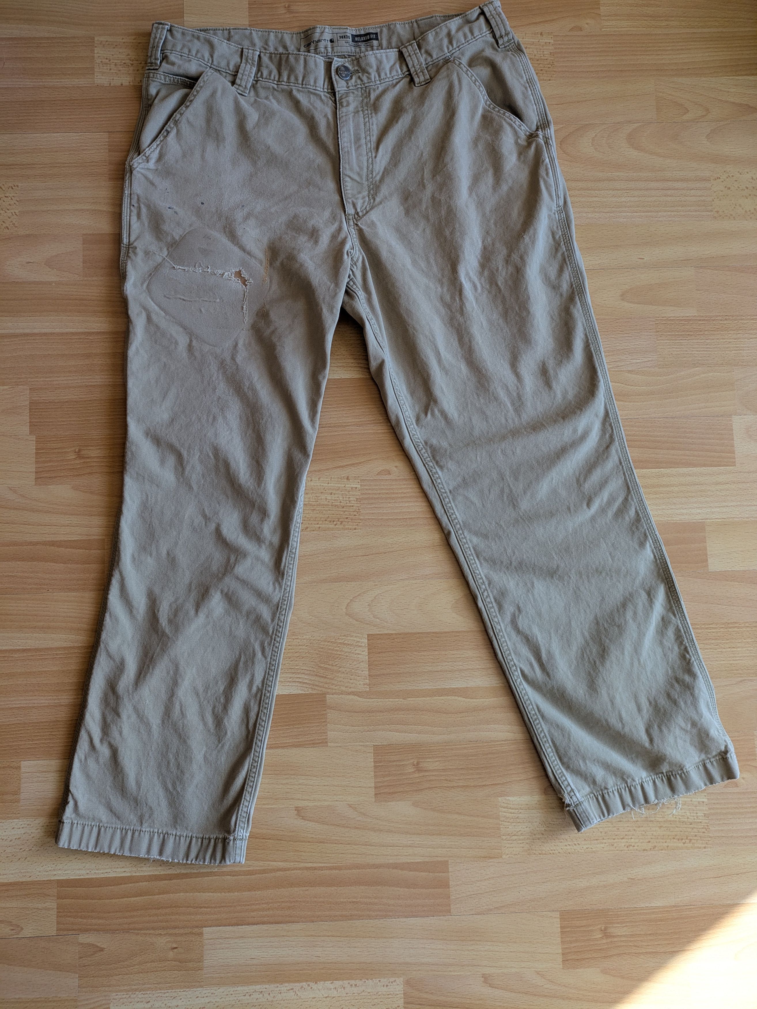 Carhartt Carhartt Beige Canvas Work Pants Vintage Utility Fit Size US 30 / EU 46 - 5 Thumbnail