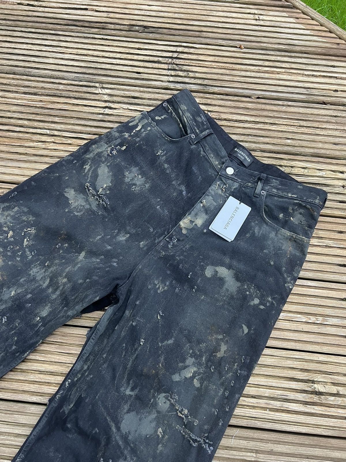 Balenciaga Balenciaga Super Destroyed Denim Jeans Size US 34 / EU 50 - 6 Thumbnail