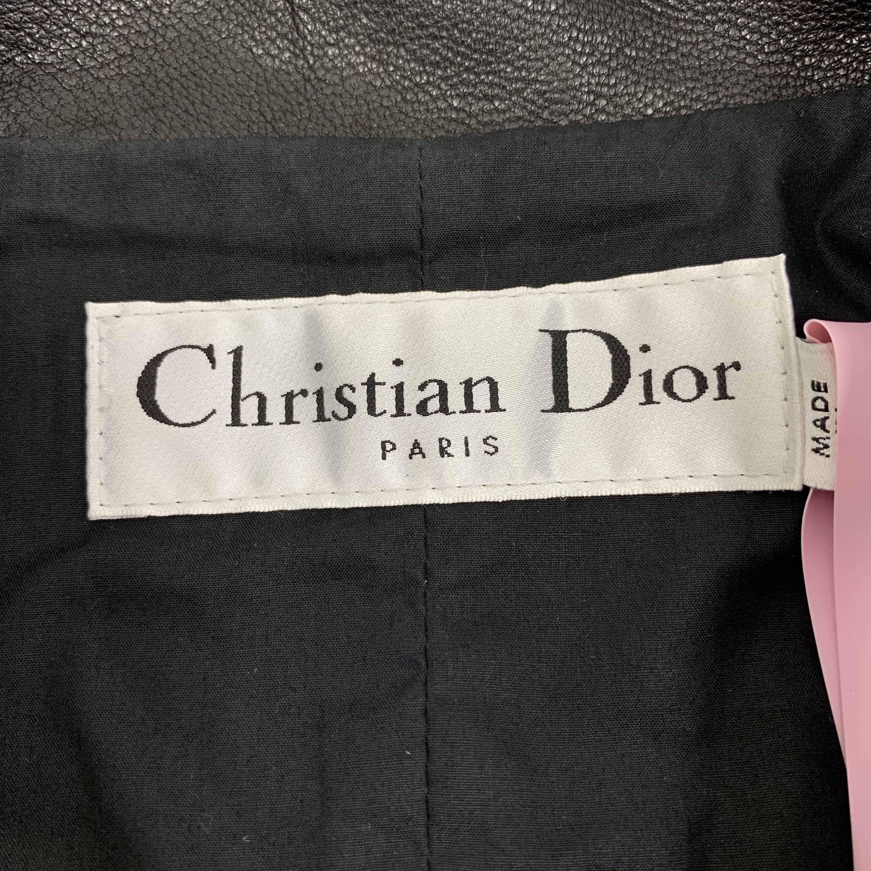 Dior Dior Jacket – Black Wheel Print Leather (Size M) Size M / US 6-8 / IT 42-44 - 2 Thumbnail