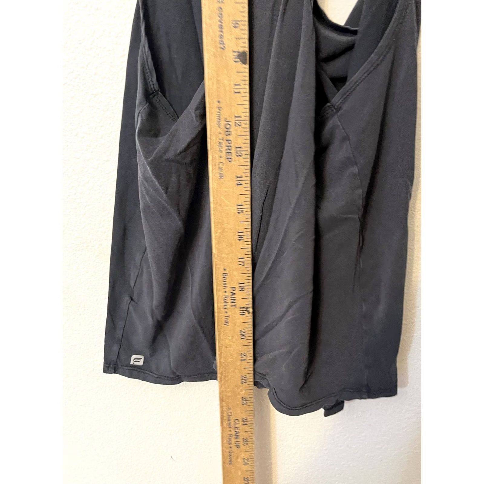 Fabletics Fabletics Tank Top Womens Black Racerback Athletic Medium Sleeveless Pullover Scoop Neck Fitness Gym Yoga Basic Casual Sports Breathable Size M / US 6-8 / IT 42-44 - 4 Thumbnail