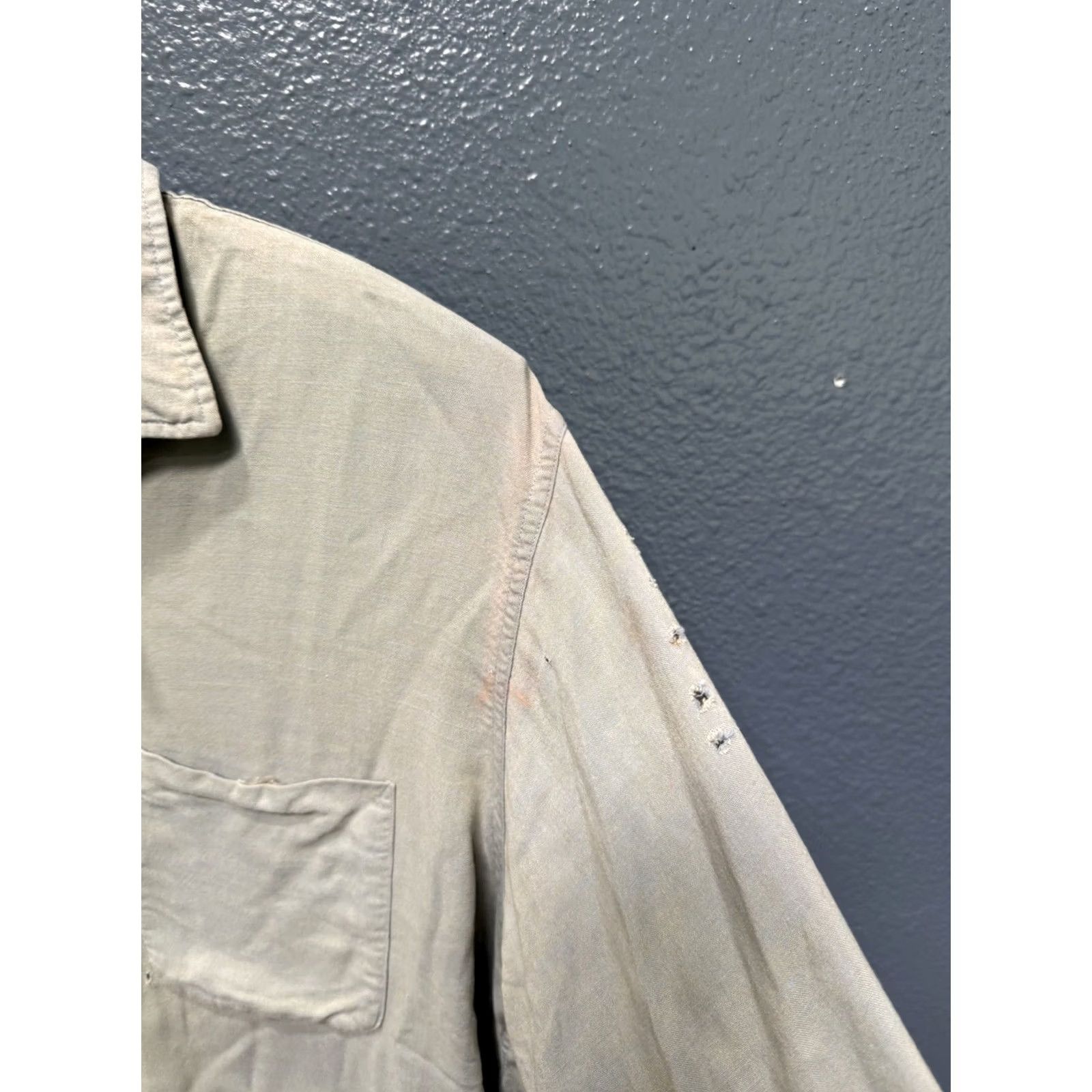 House of CB VINTAGE House Of Fashion Shirt Medium Gray 50’s Rayon Loop Collar Button Up Size US M / EU 48-50 / 2 - 5 Thumbnail