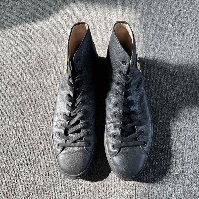 Gucci Gucci Black Tiger Head High-Top Sneakers Size US 8.5 / EU 41-42 - 2 Thumbnail