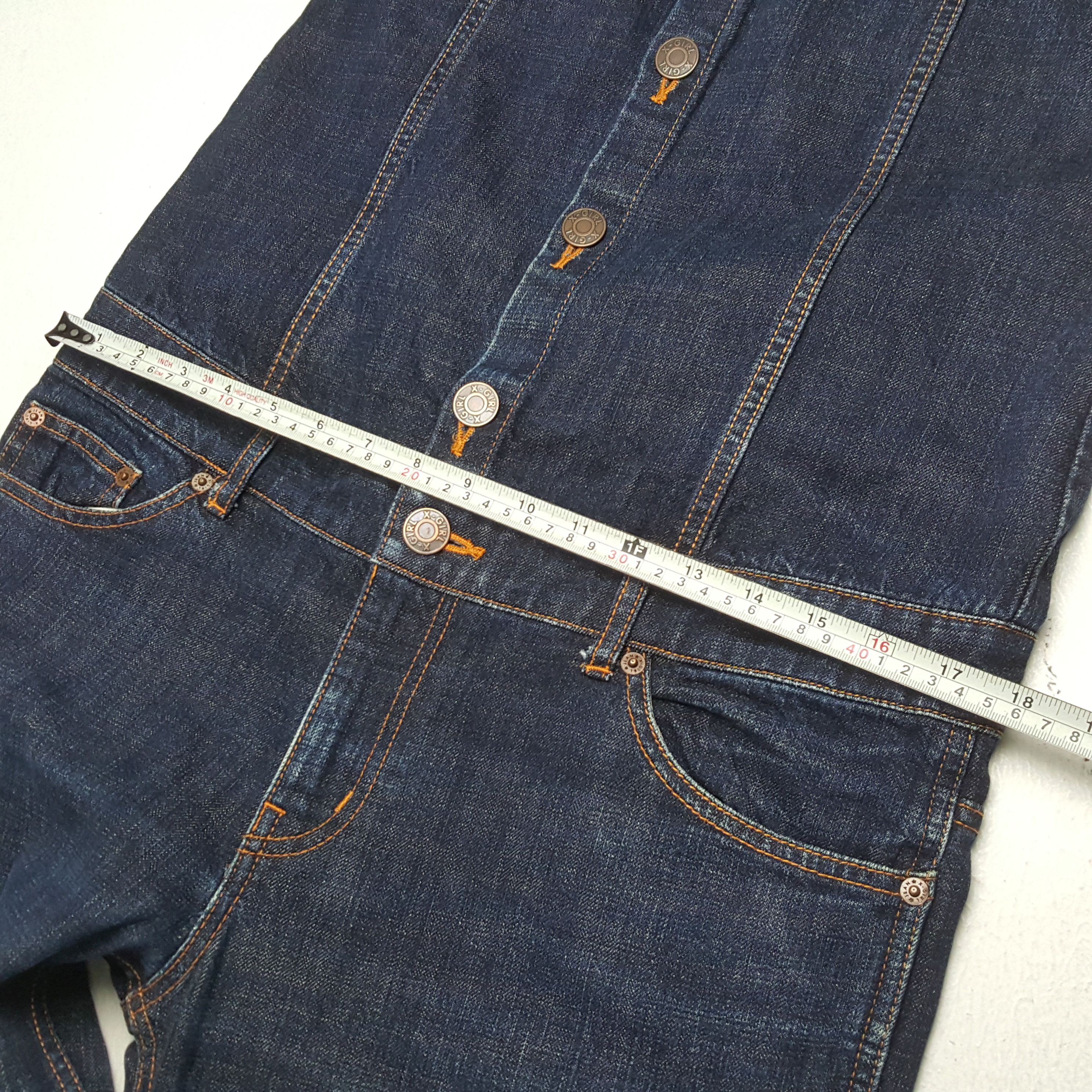 Vintage X-GIRL Japanese Streetwear Fashion Style Overall Jeans Size 36" / US 14 / IT 50 - 9 Thumbnail