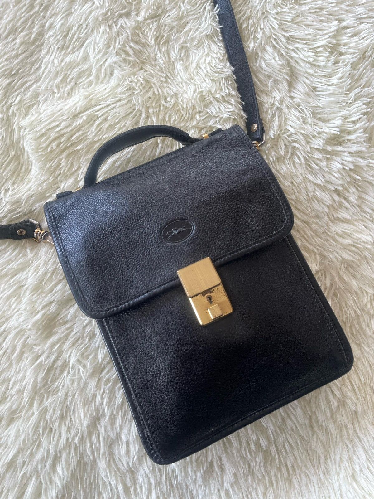 Leather × Longchamp × Vintage Vintage Longchamp Sling Shoulder Bag Size ONE SIZE - 11 Thumbnail