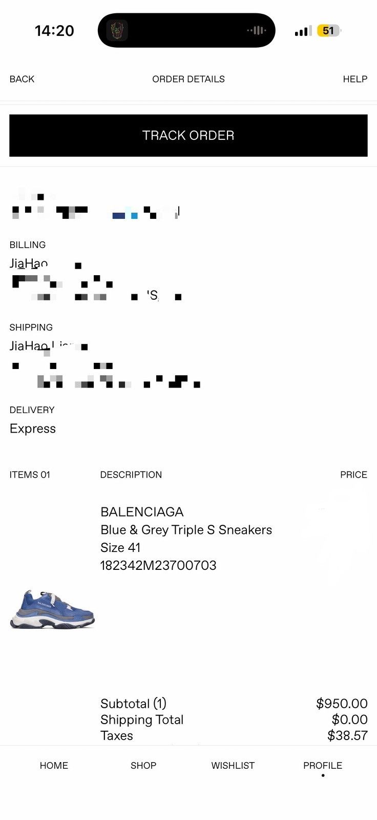 Balenciaga Balenciaga Triple S OG Navy Blue Size US 8 / EU 41 - 9 Thumbnail