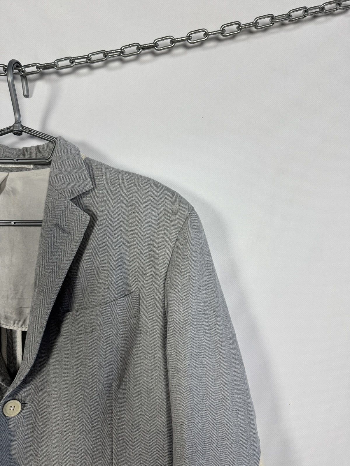 Hackett Hackett London Blazer With Elbow Patches Cotton Size 42R Size 42R - 2 Thumbnail