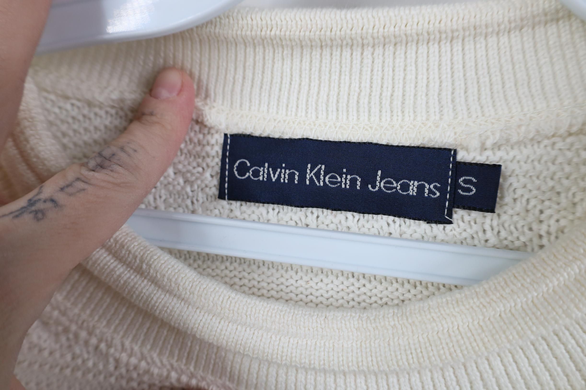 Calvin Klein Deadstock Vintage 90s Calvin Klein Marled Knit Sweater USA Size S / US 4 / IT 40 - 8 Thumbnail
