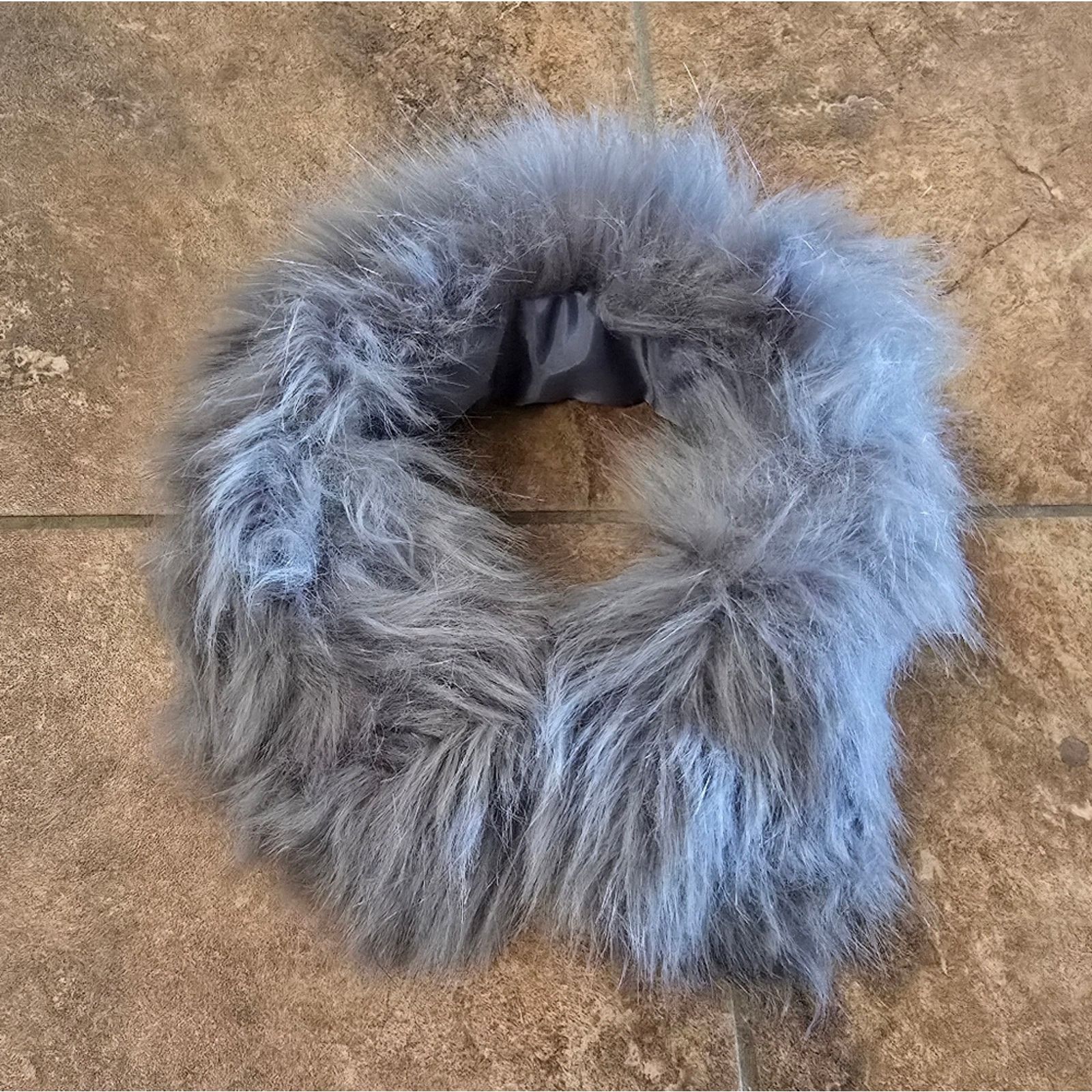 Other Grey Faux Fur Collar Attachment Size ONE SIZE - 1 Thumbnail