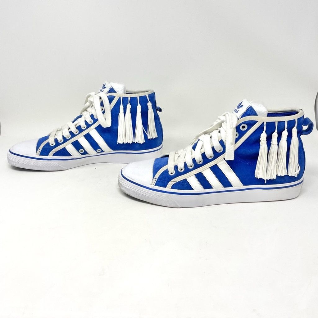 Adidas adidas Nizza Hi “Tassels” by Jeremy Scott Blue Suede US 9.5 Size US 9.5 / EU 42-43 - 6 Thumbnail