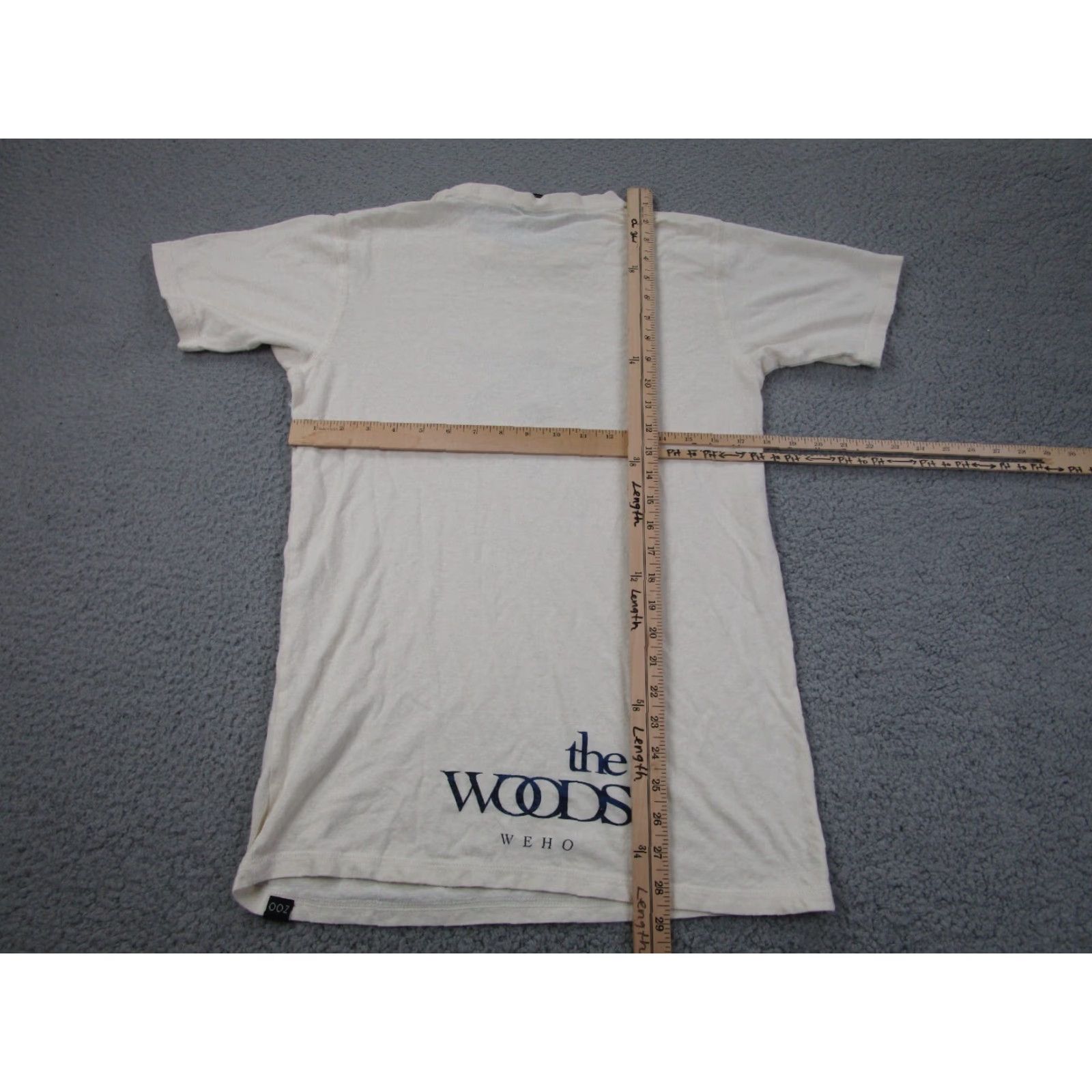 Vintage VINTAGE The Woods WeHo Shirt Hemp Zoo Mens S Ivory Crew Neck Short Sleeve Jersey Cotton Blend Hemp Hippie Santa Monica Cannabis 90s? Size US S / EU 44-46 / 1 - 7 Thumbnail
