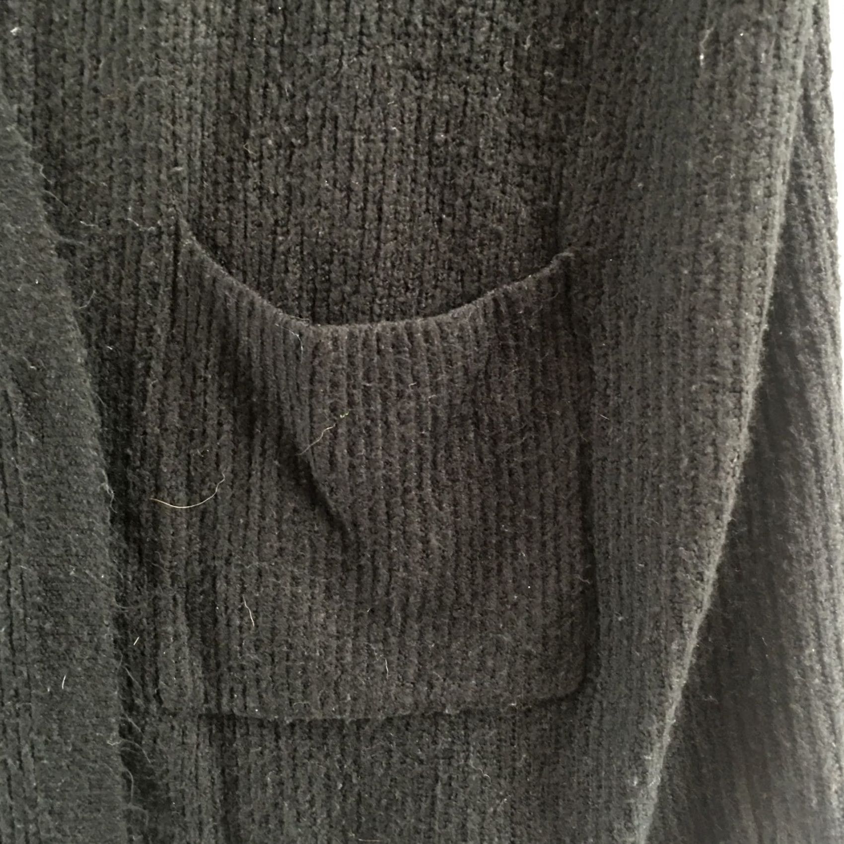 American Eagle Outfitters American Eagle Outfitters Cardigan Sweater Womens M Black Long Sleeve Open Front Pocket Size M / US 6-8 / IT 42-44 - 5 Thumbnail