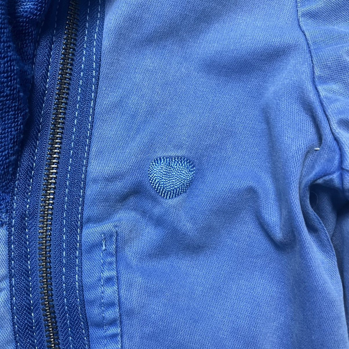 Desigual × Japanese Brand × Vintage Desigual Cropped Art Blue Jacket Avant-Garde Luxury Size M / US 6-8 / IT 42-44 - 4 Thumbnail