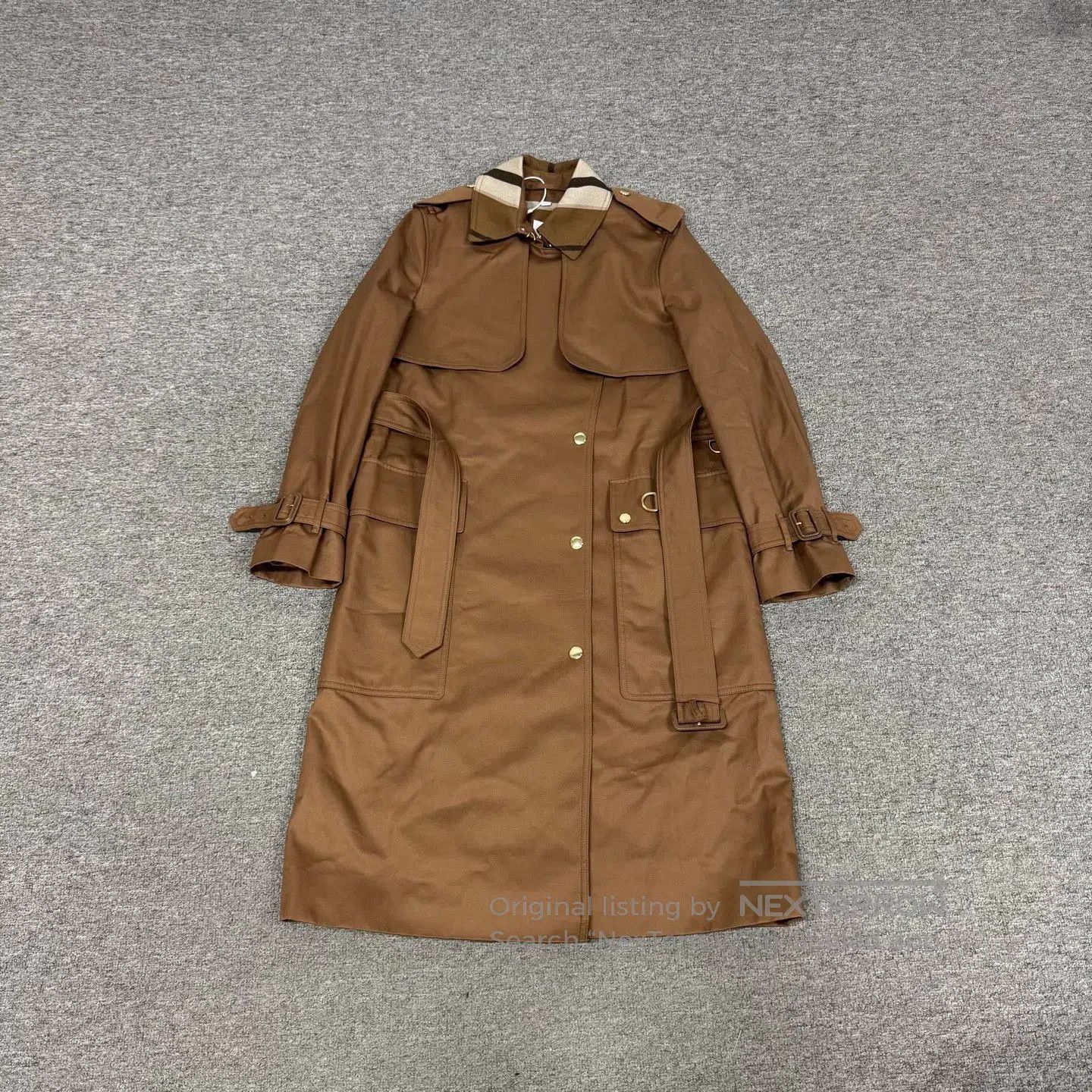 Burberry BURBERRY size UK8 Checkered wool patchwork coat| Size M / US 6-8 / IT 42-44 - 2 Thumbnail