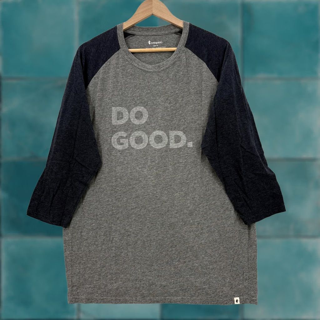 Cotopaxi Cotopaxi Mens XL Gray Do Good 3/4 Sleeve Raglan Graphic Tee Crewneck Hike Shirt Size US XL / EU 56 / 4 - 1 Thumbnail