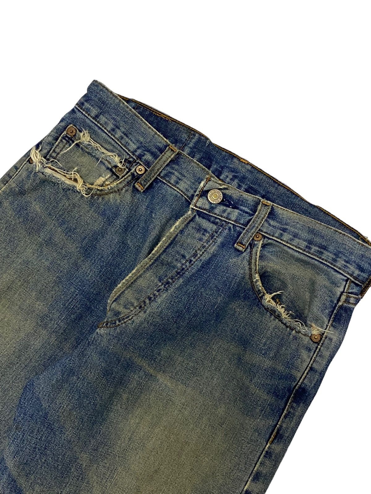Japanese Brand × Levi's Levis Vintage Clothing 509 Mud Max Washed Coffee Button Fly Size US 29 - 6 Thumbnail